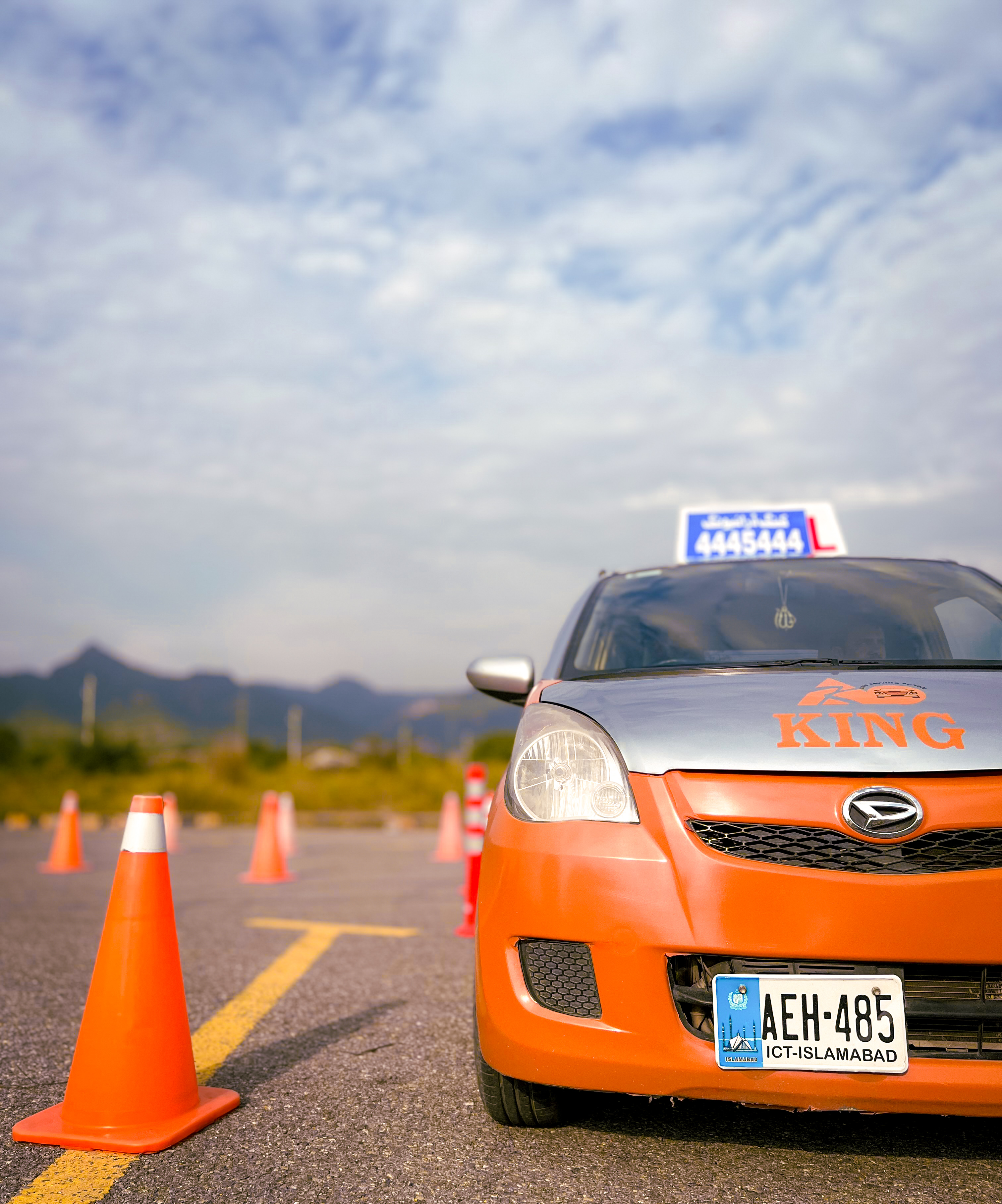 Driving training and road tracking at King Driving School